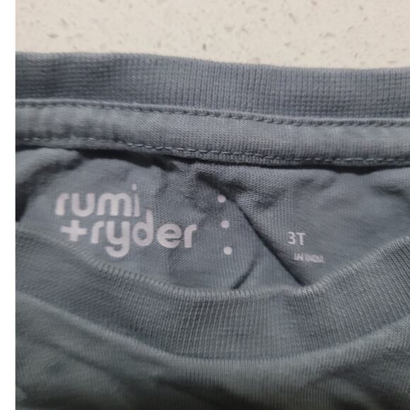 Rumi + Ryder Toddler boy T-Shirt Gray - 3T - Picture 3 of 3